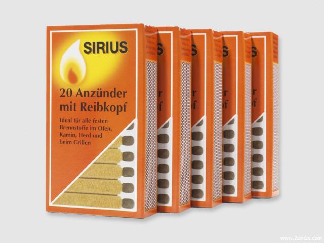 Sirius-Feueranzünder mit Reibekopf -
