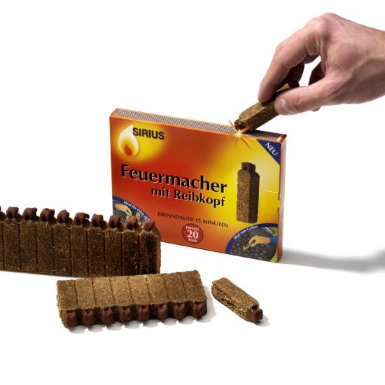 Feueranzünder, Holzanzünder, Zündis, Sirius